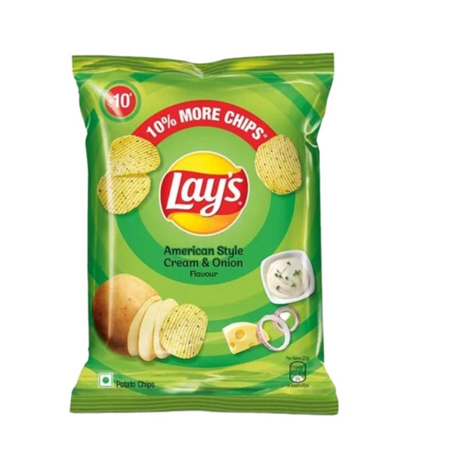 Lays American Style Cream & Onion Flavour Potato Chips 